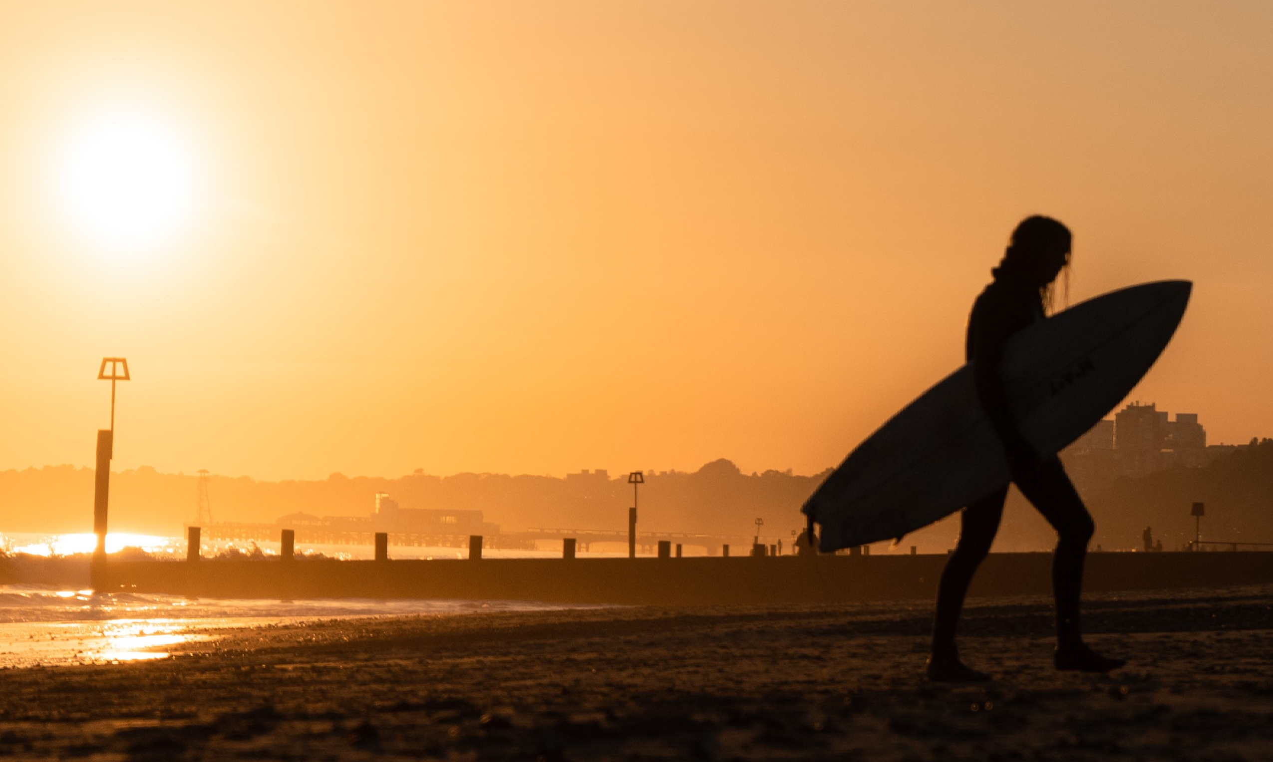 Surfing in Boscombe